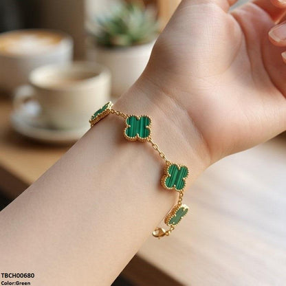 TBCH00680 MSJ Clover Stainless Steel Bracelet Adjustable - TBCH