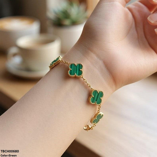 TBCH00680 MSJ Clover Stainless Steel Bracelet Adjustable - TBCH
