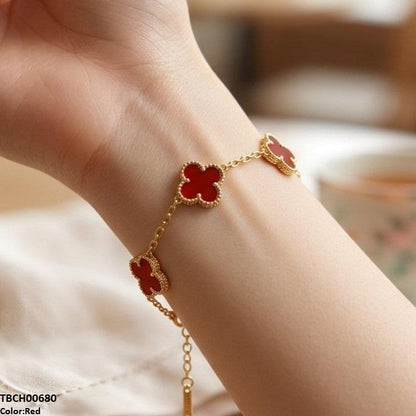 TBCH00680 MSJ Clover Stainless Steel Bracelet Adjustable - TBCH