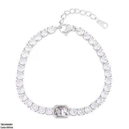 TBCH00683 BYJ Rectangle Stone Bracelet Adjustable - TBCH