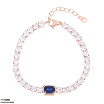 TBCH00683 BYJ Rectangle Stone Bracelet Adjustable - TBCH