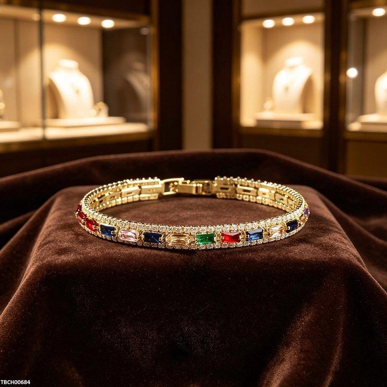 TBCH00684 BYJ Multi Stone Zircon Bracelet - TBCH