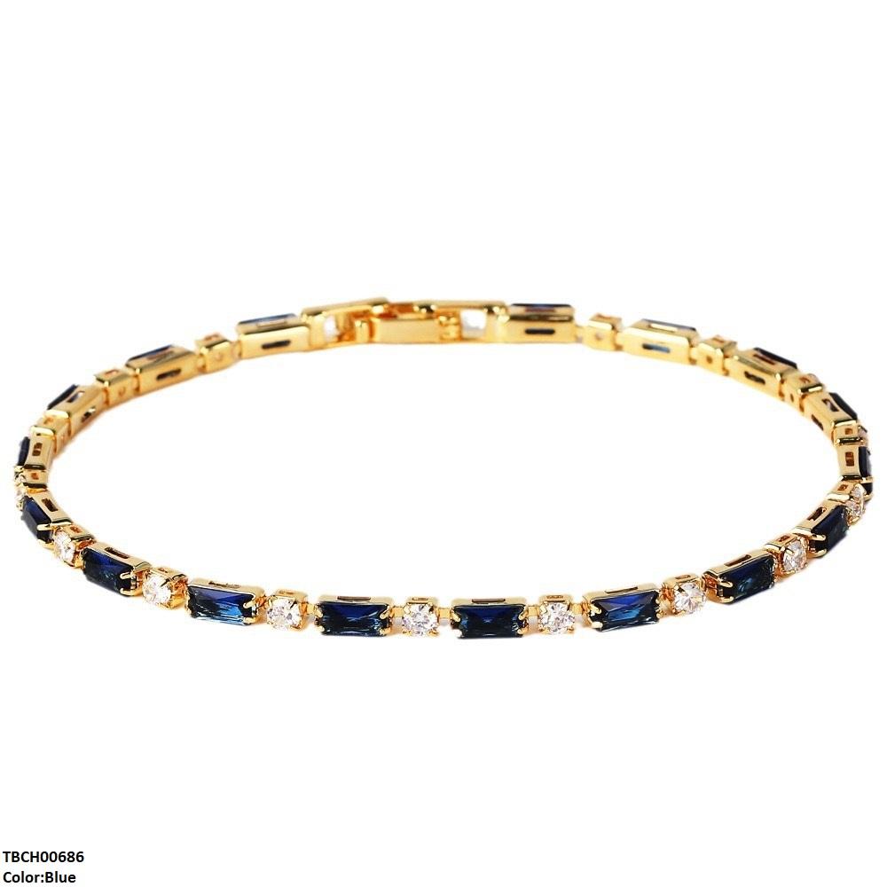 TBCH00686 BYJ Rectangle Zircon Bracelet - TBCH
