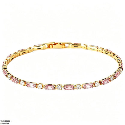 TBCH00686 BYJ Rectangle Zircon Bracelet - TBCH