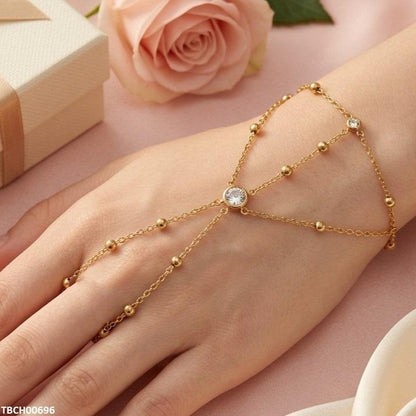 TBCH00696 TNR Stainless Steel Round Angla Bracelet Adjustable - TBCH