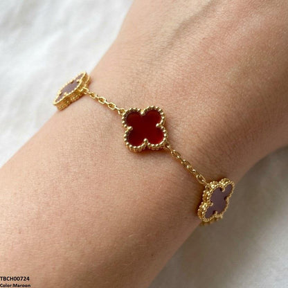 TBCH00724 TNR Flower Stainless Steel Bracelet Adjustable - TBCH