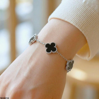 TBCH00726 TNR Flower Stainless Steel Bracelet Adjustable - TBCH