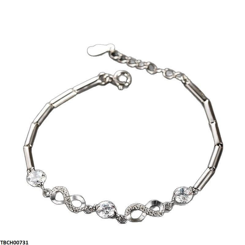 TBCH00731 JJF infinity Zircon Bracelet Adjustable - TBCH