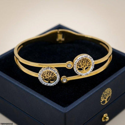 TBRH00550 BHS Round Tree Stainless Steel Bracelet Adjustable - TBRH