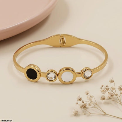 TBRH00564 BHS Round Stone Stainless Steel Bracelet Adjustable - TBRH
