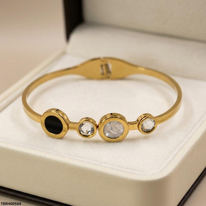 TBRH00564 BHS Round Stone Stainless Steel Bracelet Adjustable - TBRH