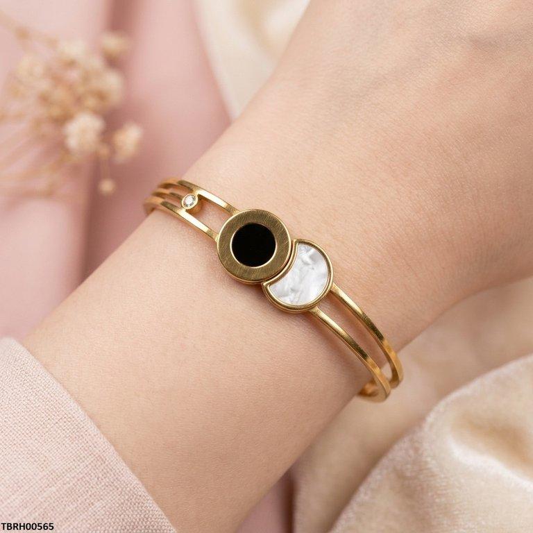 TBRH00565 BHS Round Moon Stainless Steel Bracelet Adjustable - TBRH