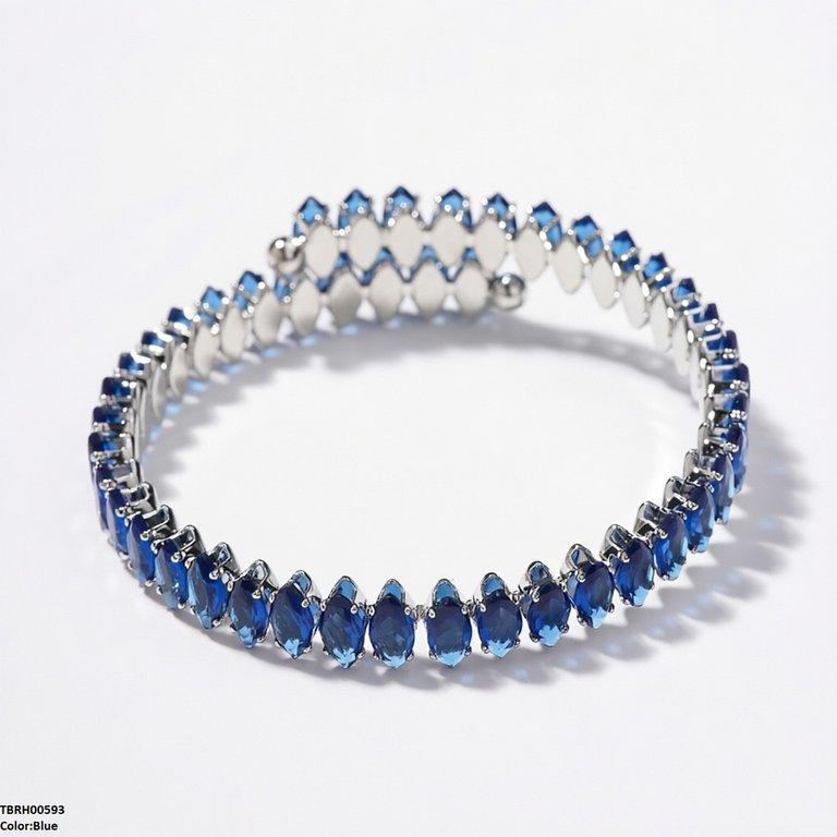 TBRH00593 BYJ Marquise Stone Zircon Bracelet Openable - TBRH
