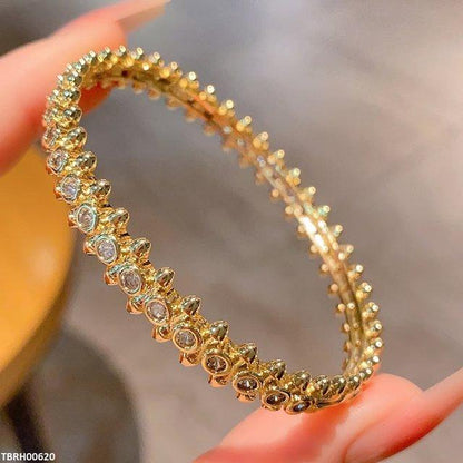 TBRH00620  GXN Round Link Stone Bracelet Openable - TBRH