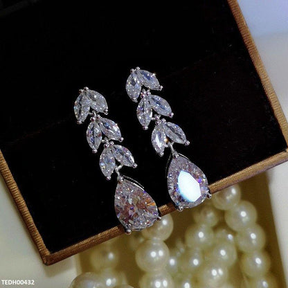 TEDH00432 CSH Marquise Tear Drop Earrings - TEDH