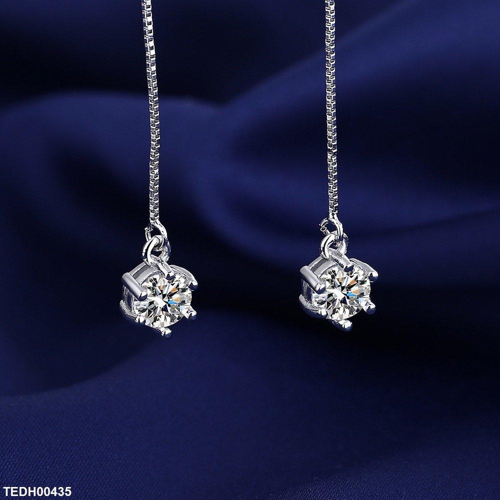 TEDH00435 BLX Round Stone Drop Earrings - TEDH