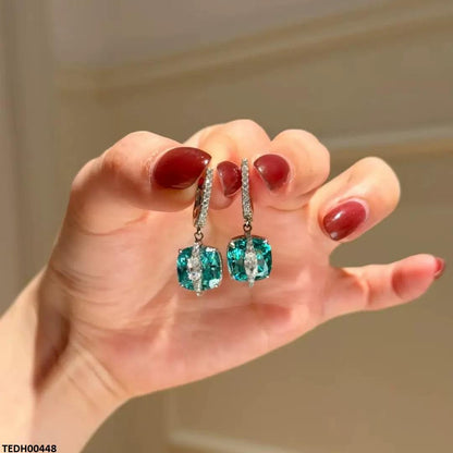 TEDH00448 GWH  Cross Over stone Earrings - TEDH