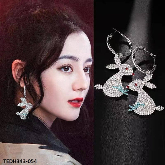 TEDH343 SYB Rabit Drop Earrings Pair