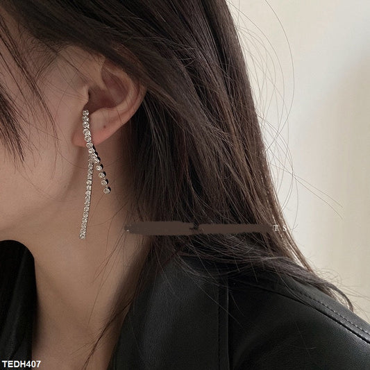 TEDH407 YQG Square Layered Drop Earrings