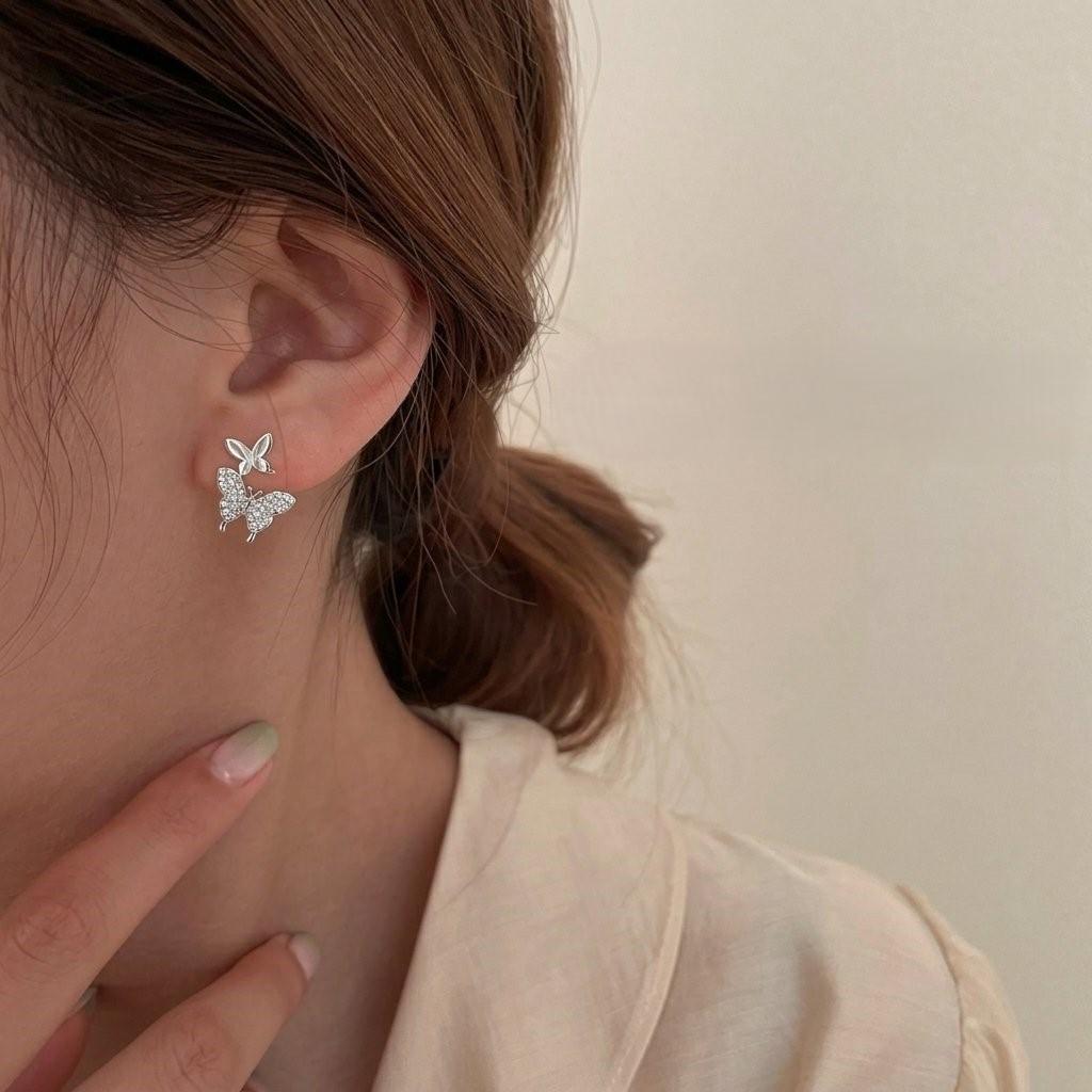 TEFH00139 YQG Butterfly 2 in 1 Ear Cuff - TEFH