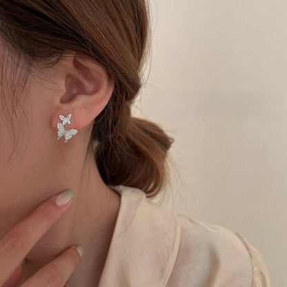 TEFH00139 YQG Butterfly 2 in 1 Ear Cuff - TEFH