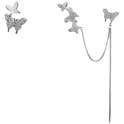 TEFH00139 YQG Butterfly 2 in 1 Ear Cuff - TEFH