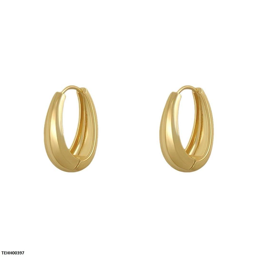 TEHH00397 BYJ Oval Ear Hoops Pair - TEHH
