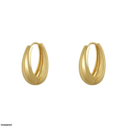 TEHH00397 BYJ Oval Ear Hoops Pair - TEHH