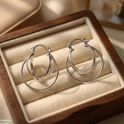 TEHH00533 ZHL Round Layer Hoops Pair - TEHH