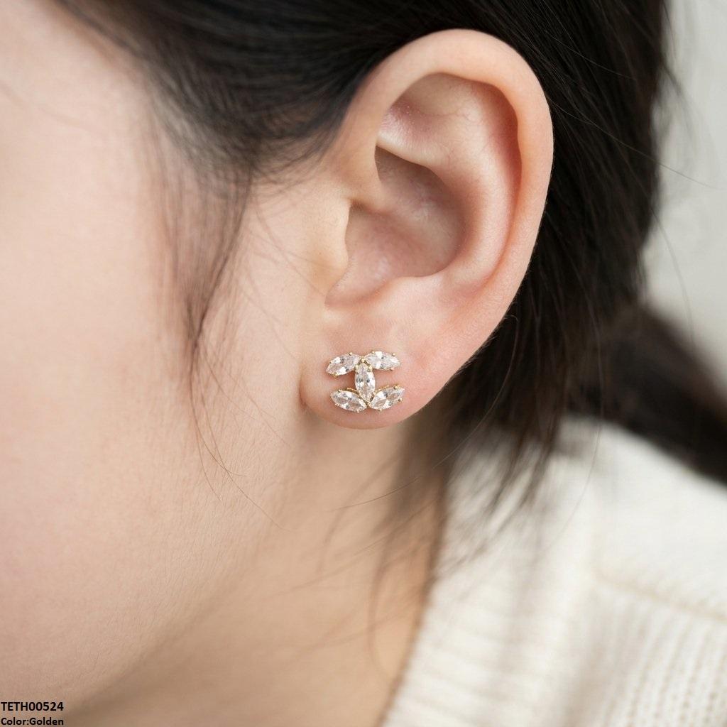 TETH00524  DDJ Marquis ZIRCON Stone Tops Pair - TETH