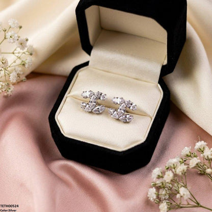 TETH00524  DDJ Marquis ZIRCON Stone Tops Pair - TETH