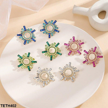 TETH402 CHN Baguette Ear Tops Pair
