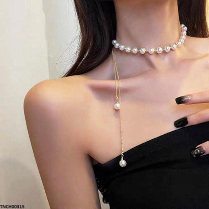 TNCH00315 ZXS Pearl Necklace - TNCH