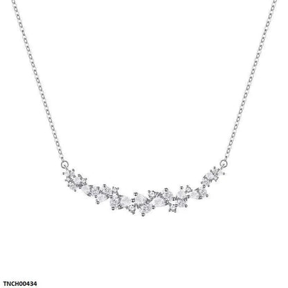 TNCH00434 JJF Tear Stone Zircon Necklace - TNCH