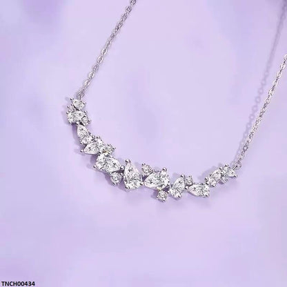 TNCH00434 JJF Tear Stone Zircon Necklace - TNCH