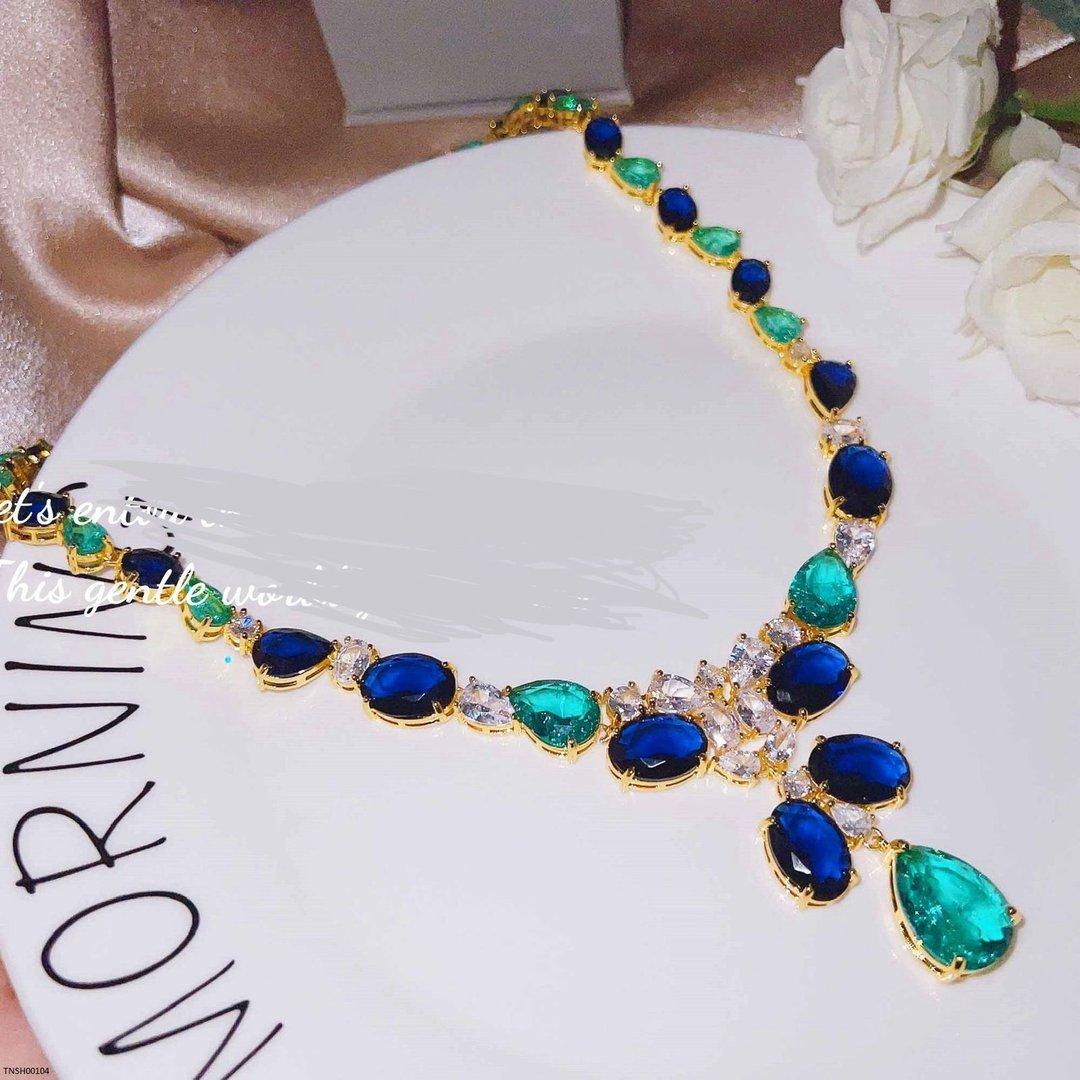 TNSH00104 GWH Oval Tear Necklace - TNSH