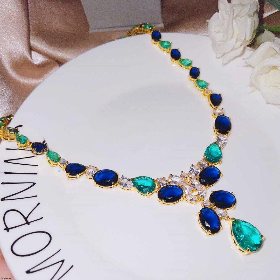 TNSH00104 GWH Oval Tear Necklace - TNSH