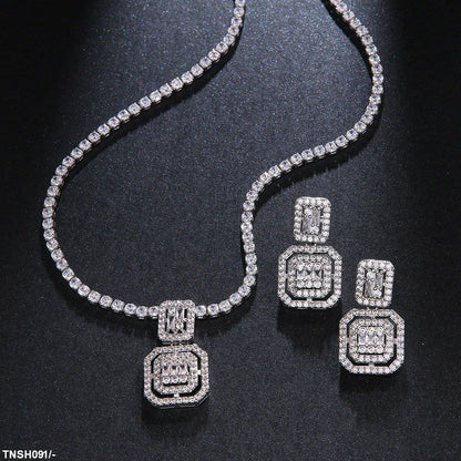 TNSH091 BYJ Cushion Necklace Set