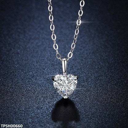 TPSH00660 ZFQ Heart Pendant With Chain - TPSH