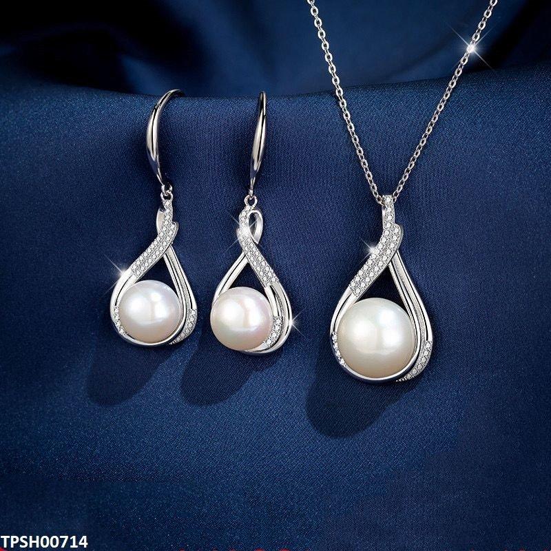 TPSH00714 YYZ Round Pearl Pendant Set - TPSH
