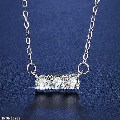 TPSH00768 ZFQ Round Stone Pendant Set - TPSH