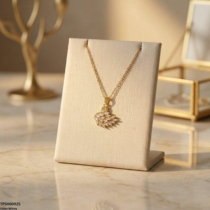 TPSH00925 BHS Duck Stainless Steal Zircon Stone Pendant - TPSH