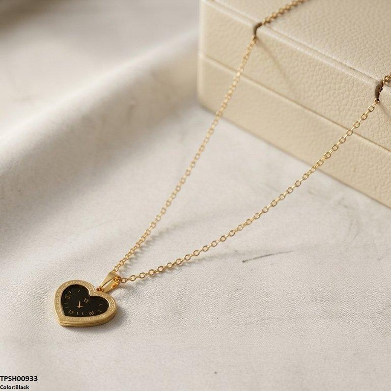 TPSH00933 BHS Heart Watch Design Stainless Steel Pendant - TPSH