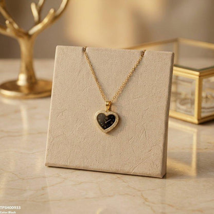 TPSH00933 BHS Heart Watch Design Stainless Steel Pendant - TPSH
