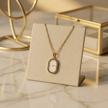TPSH00937 BHS Oval Watch Design Stainless Steel Pendant - TPSH