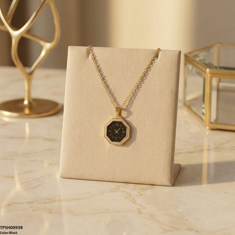 TPSH00938 BHS Octagon Watch Design Stainless Steel Pendant - TPSH