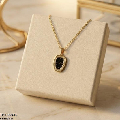 TPSH00941 BHS Oval Watch Design Stainless Steel Pendant - TPSH