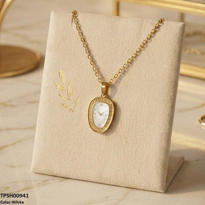 TPSH00941 BHS Oval Watch Design Stainless Steel Pendant - TPSH