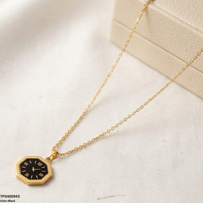 TPSH00943 BHS Octagon Watch Design Stainless Steel Pendant - TPSH