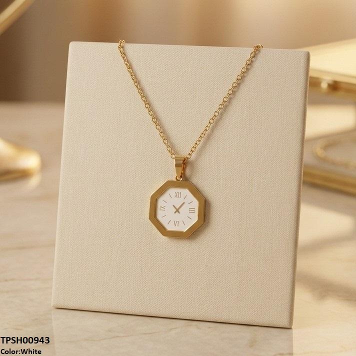 TPSH00943 BHS Octagon Watch Design Stainless Steel Pendant - TPSH